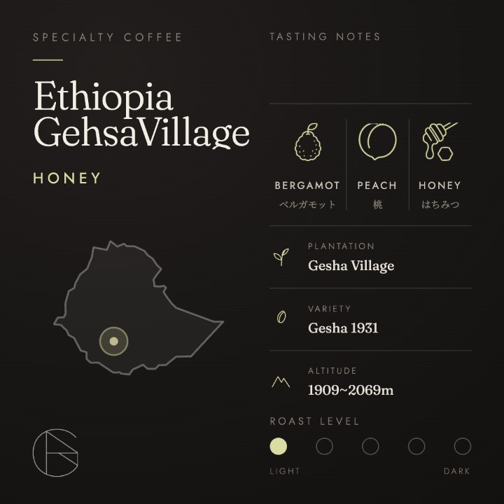 Ethiopia Gesha Village Honey エチオピアのコーヒー豆